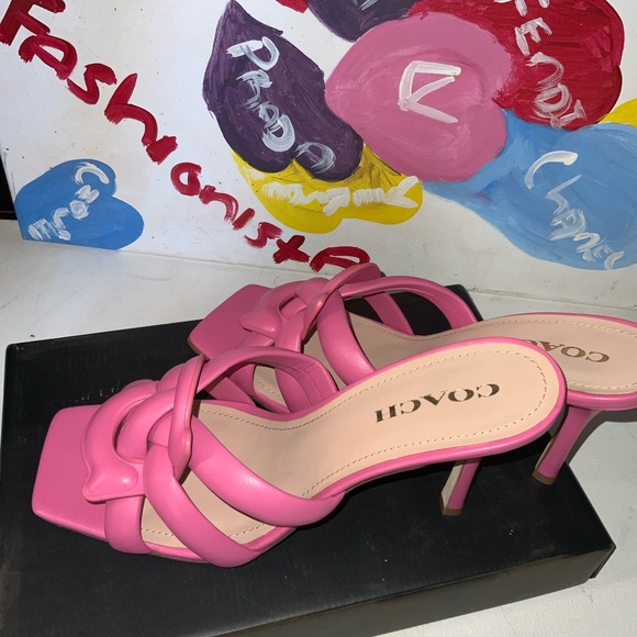 Coach Leather Kellie Mules Size 11 - Picture 5 of 7